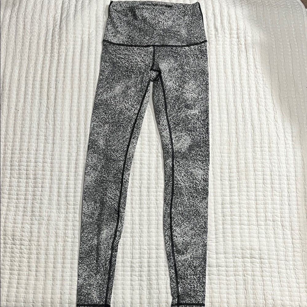 lululemon athletica Gray Patterned Leggings